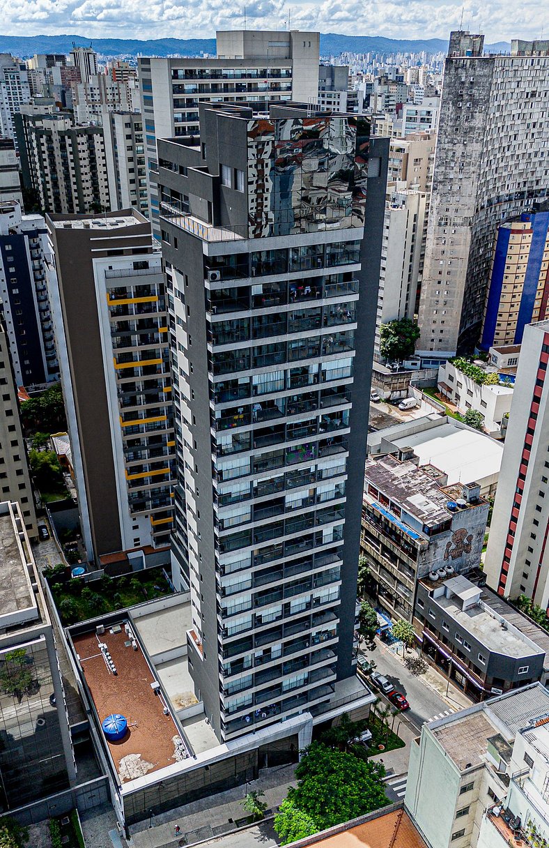 Moderno Studio na Bela Vista prox Av Paulista